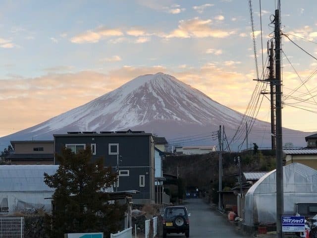 Mt. Fuji lookout on site