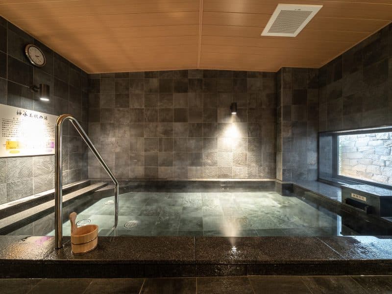 Natural hot spring baths