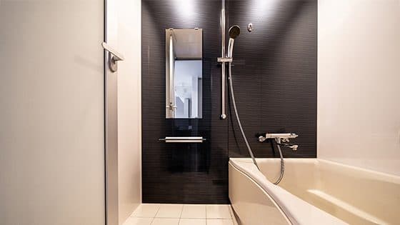 Separate bath, toilet and sink