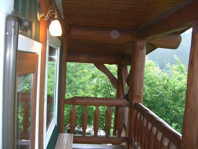 Covered balcony BBQ