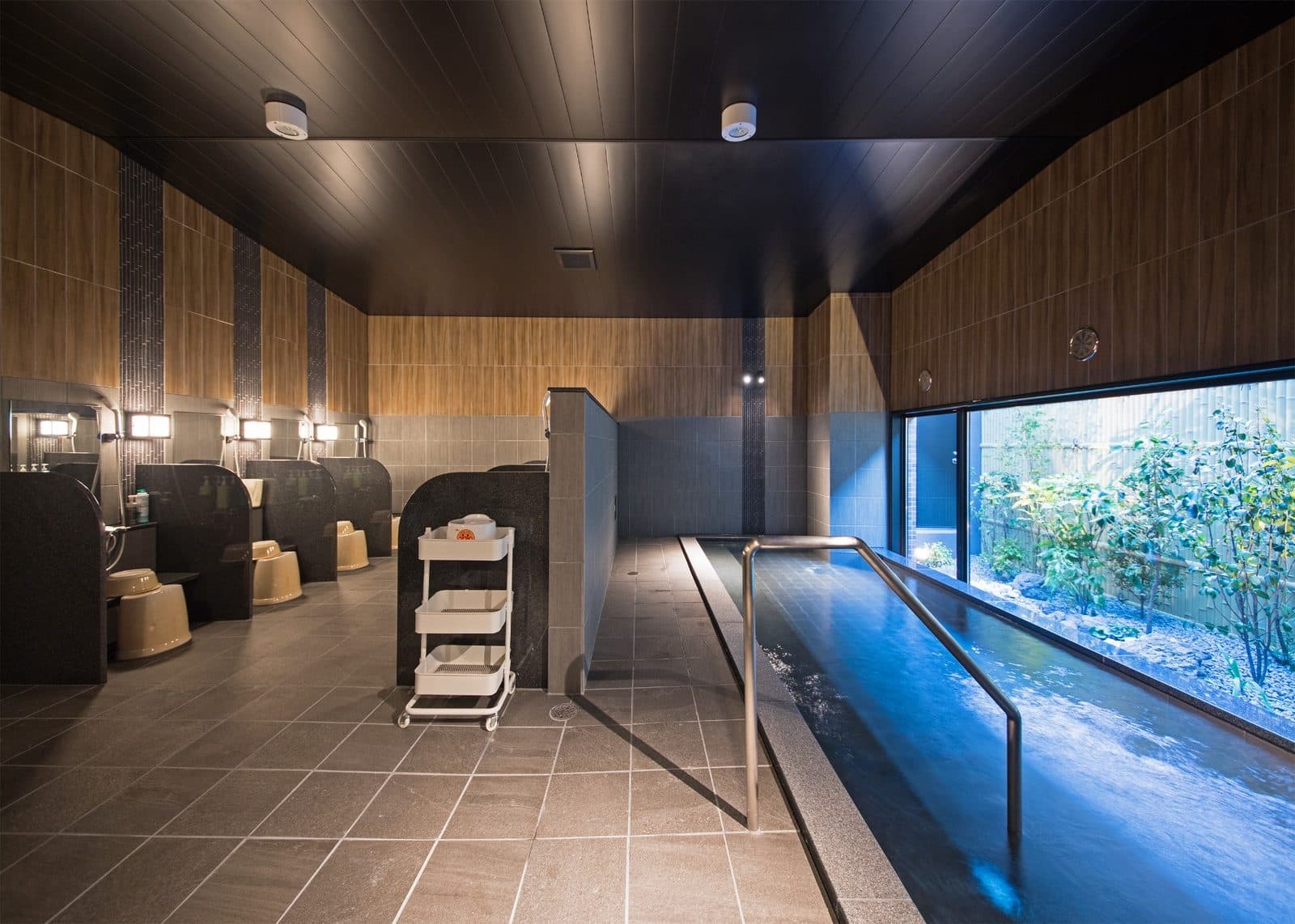 Natural hot-spring bath