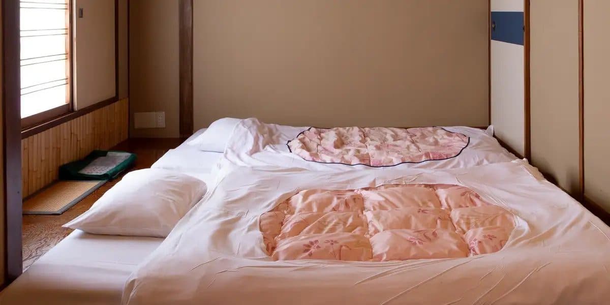 다다미방과 이불 잠자리