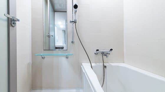 Separate bath, toilet & sink