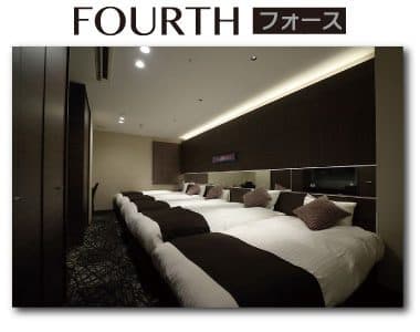 Rooms with 3 or 4 beds