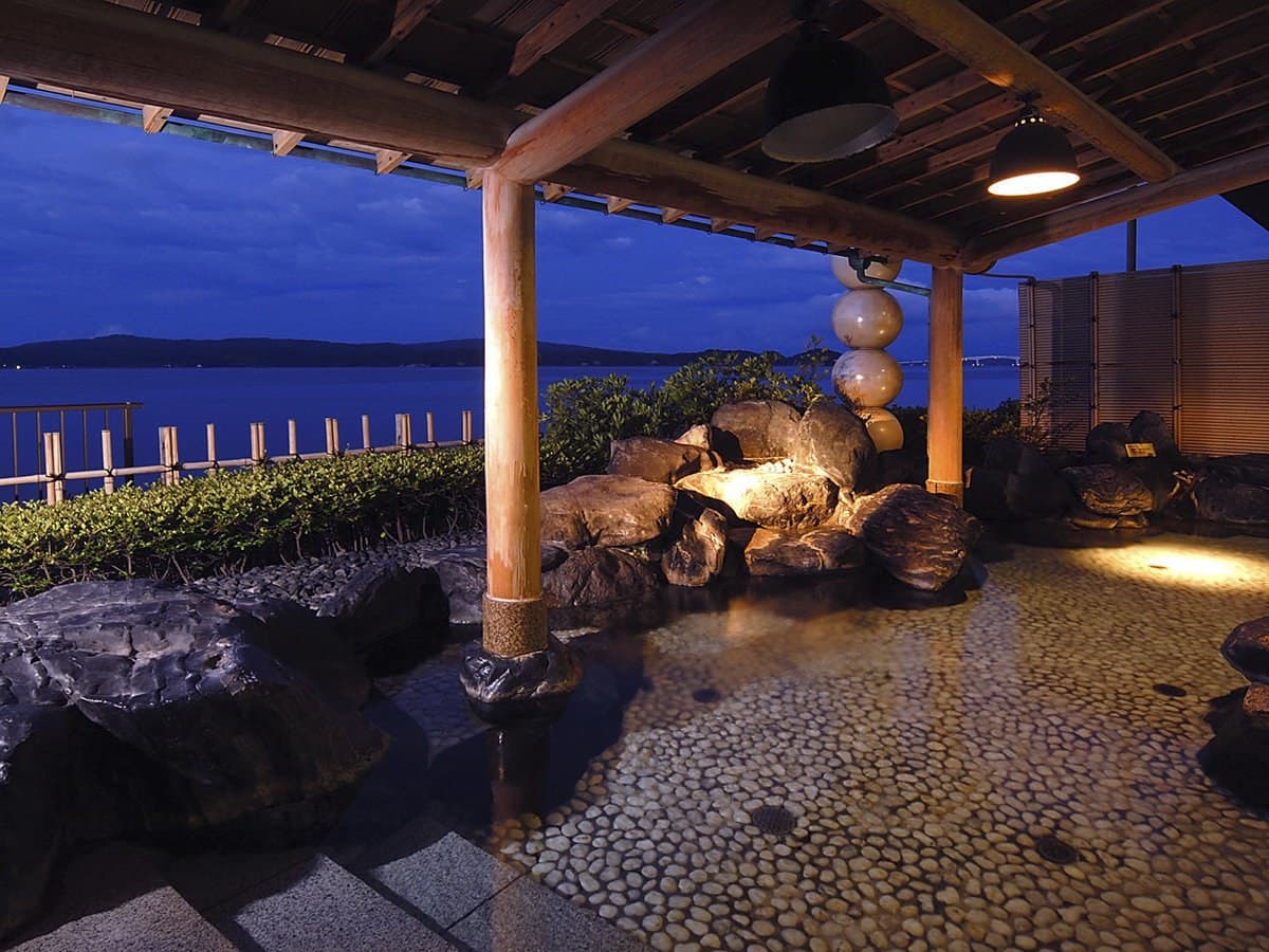 The Men's Ancient Cypress Bath & Ocean Open-Air Bath