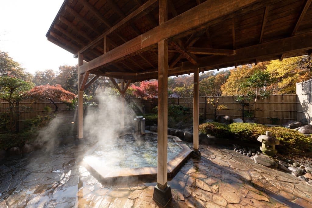 Open-Air Baths Facing Mt. Zao