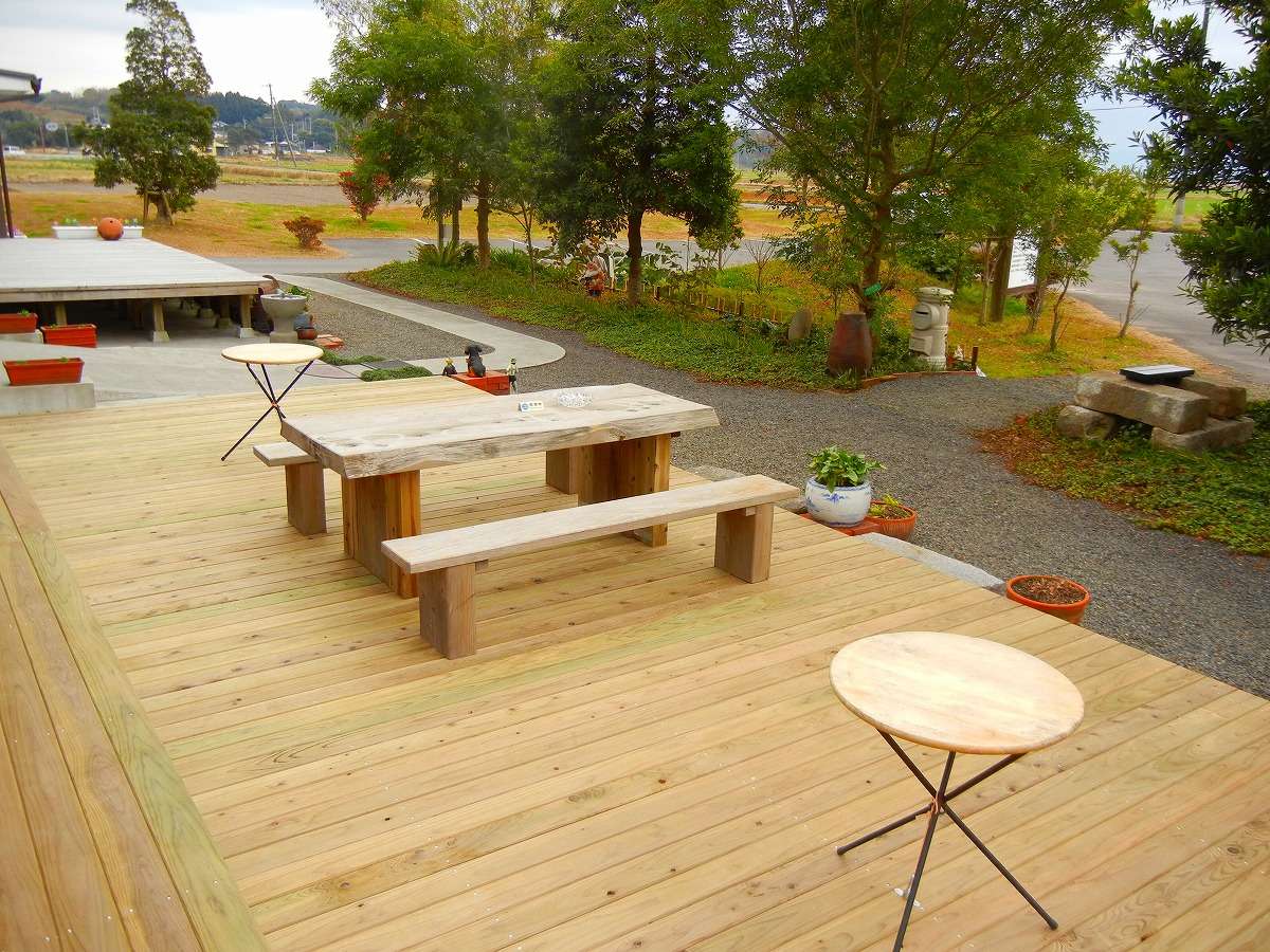A Spacious Wood Deck and BBQ