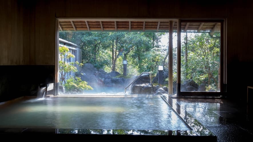 Unzen Onsen — a milky-white, strongly acidic private spring