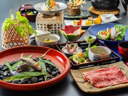 군마 식재료로 만든 창작 가이세키