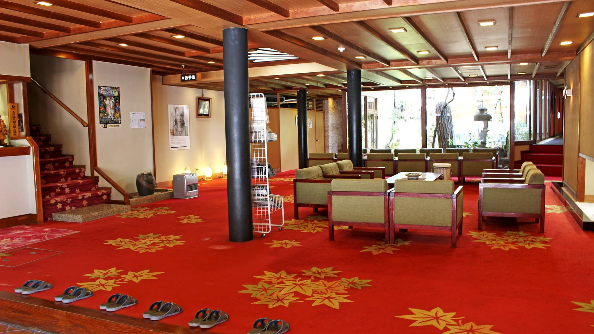 A Calm Lobby and Garden