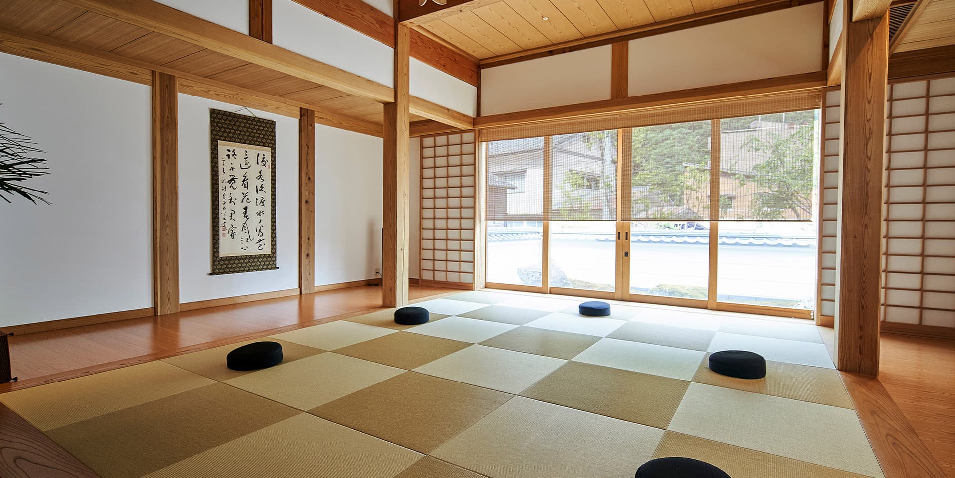 The Zazen Hall 'Kaiya-no-ma' for Clearing the Mind