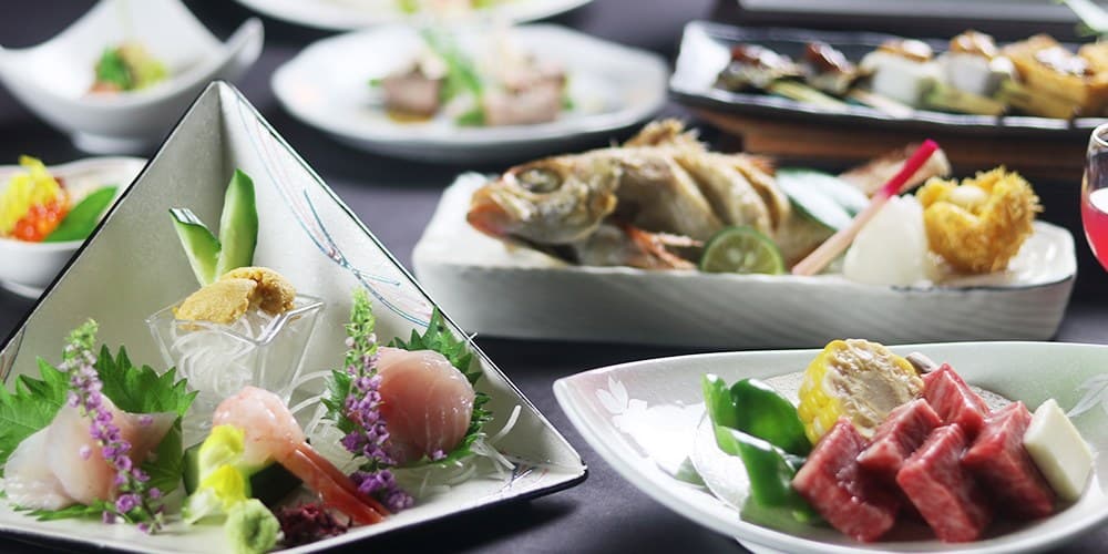 A seasonal Okuaga kaiseki