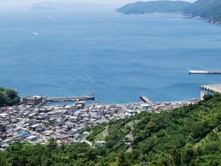 The Scenery of Misaki Port and Sadamisaki