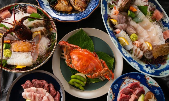 Fresh Seafood Kaiseki from Tachibana Bay