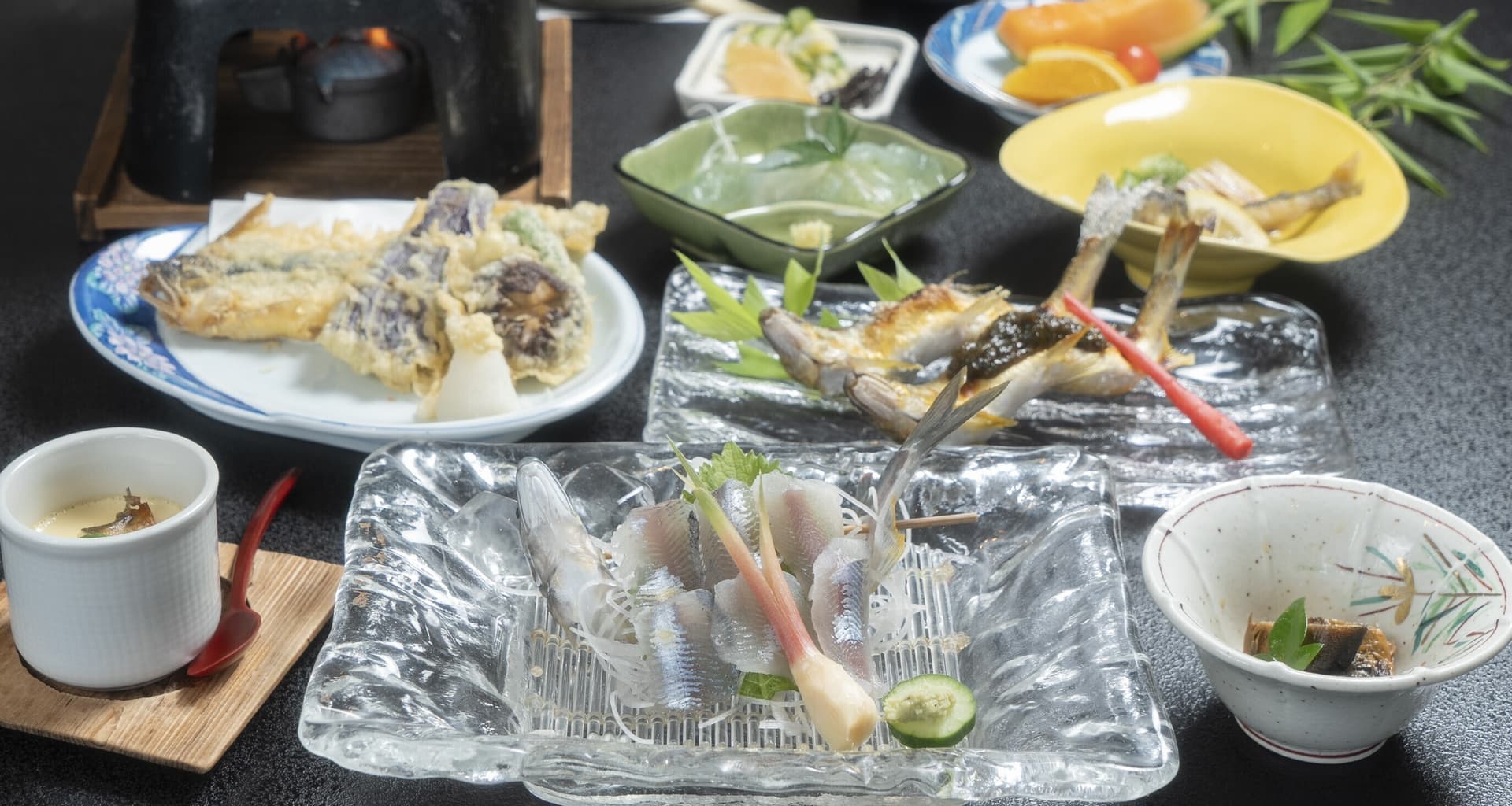 Ayu-zukushi: A Kuji River Ayu Kaiseki