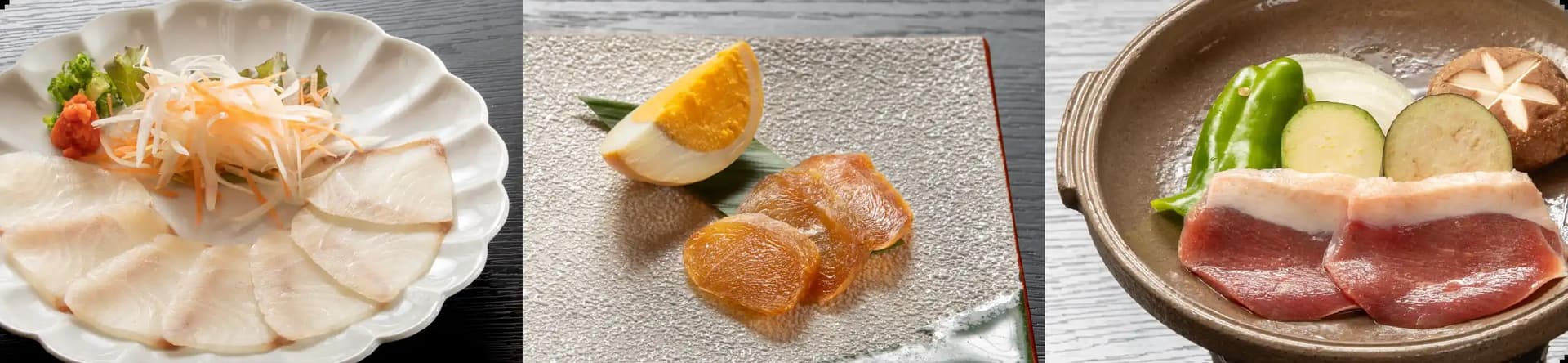 Seasonal kaiseki from local producers