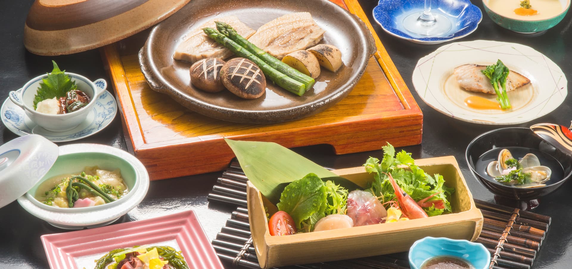 Kaiseki that turns with the season