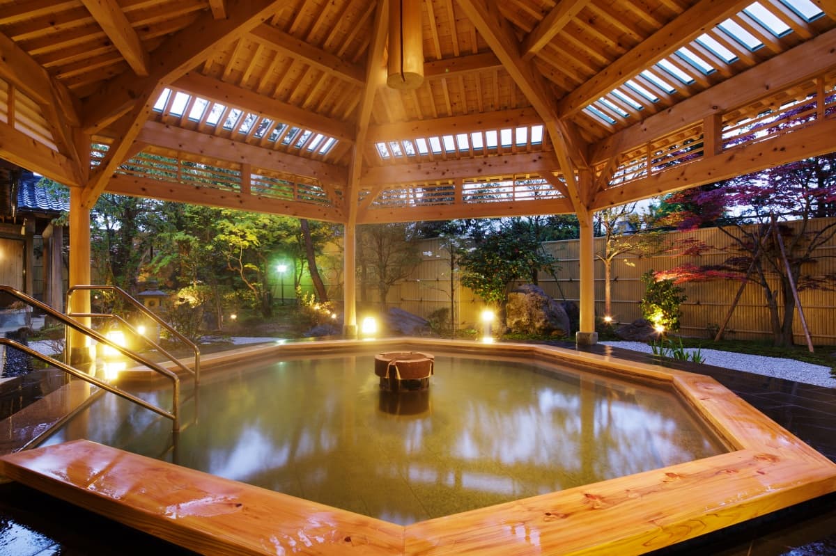 Two Open-Air Baths and a Private One