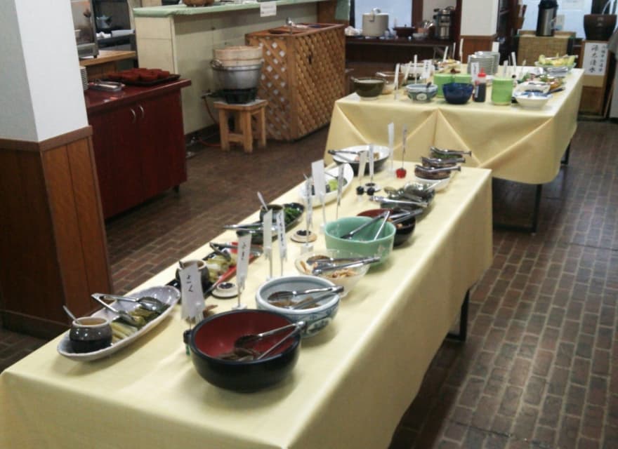 Buffet Meals of Wild Greens and Local Produce