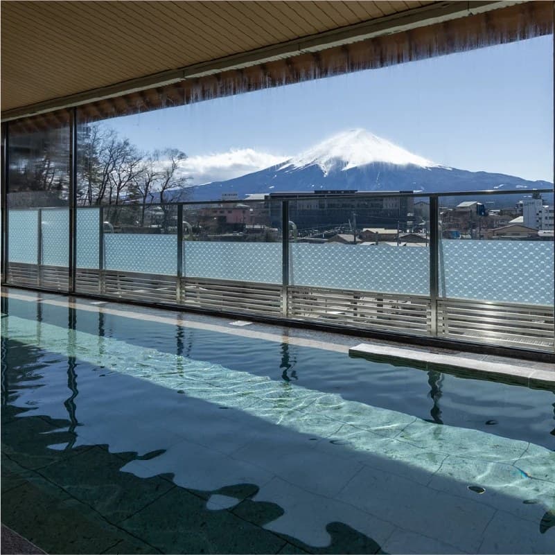 Two Grand Baths — Indoor and Open-Air