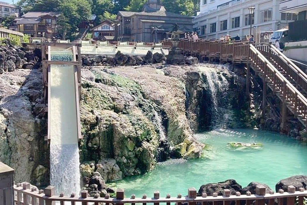 구사쓰 온천가 산책