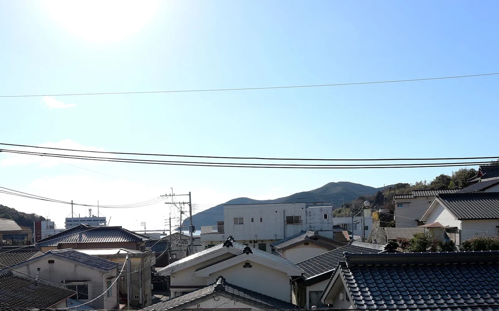 대마도 시가지를 품은 풍경