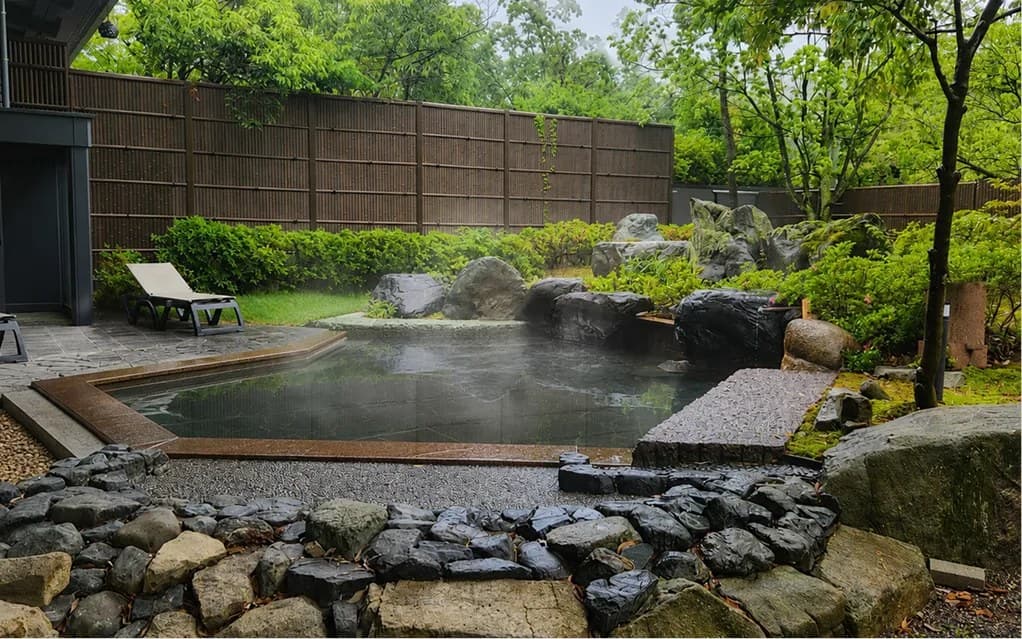 Open-Air Bath and Renovated Sauna