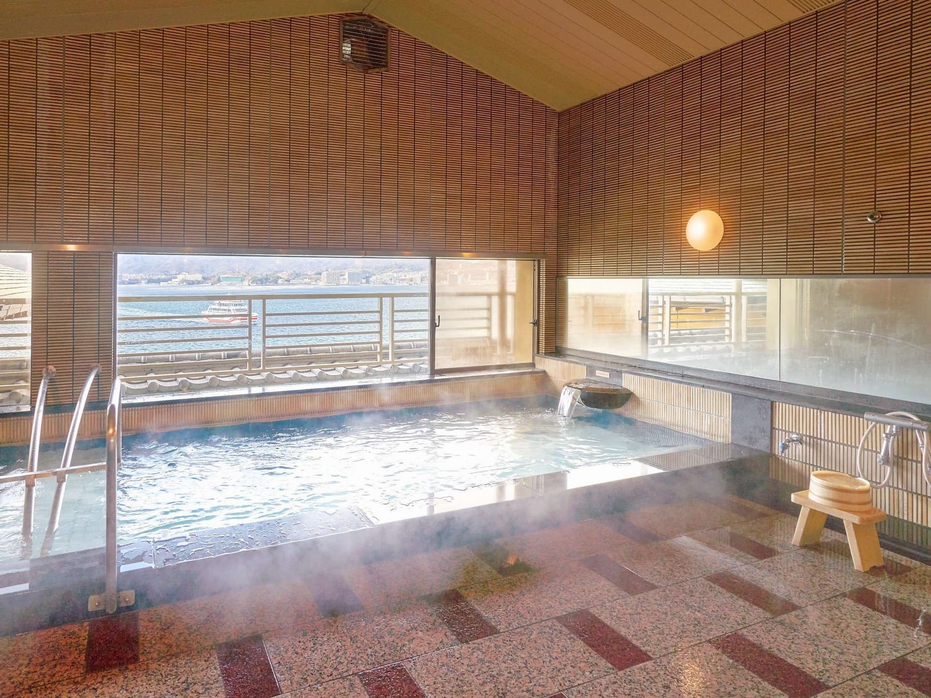 Two Communal Baths Overlooking the Seto Inland Sea