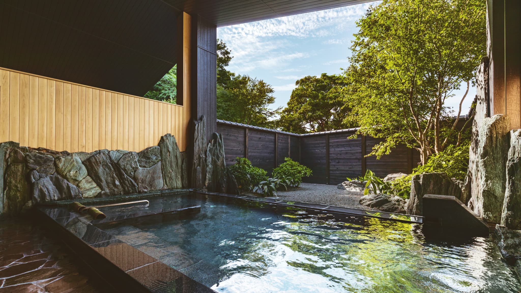 Unaltered hot spring