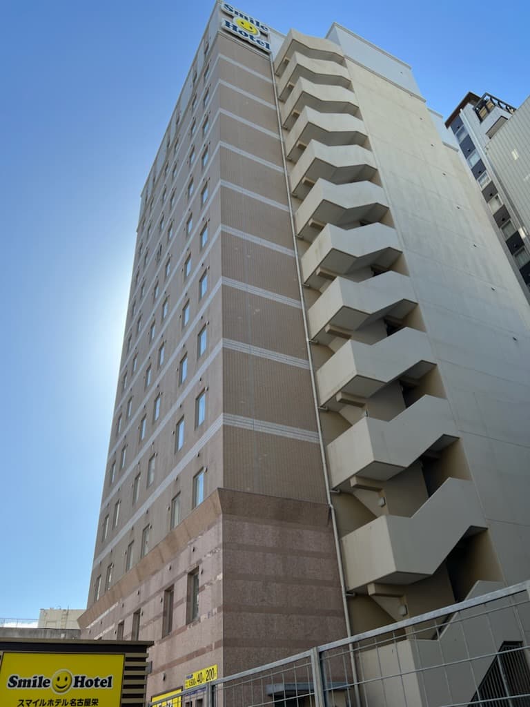 Exterior of the hotel (cleaned after the exterior wall construction!)
