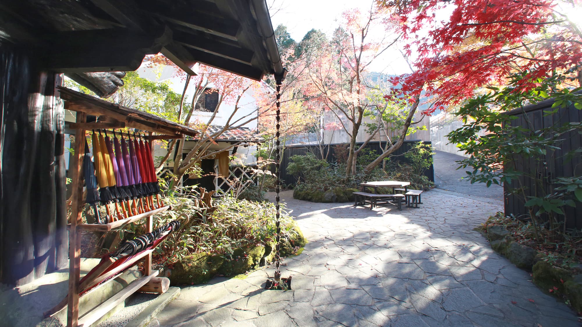 Scenery inside the inn