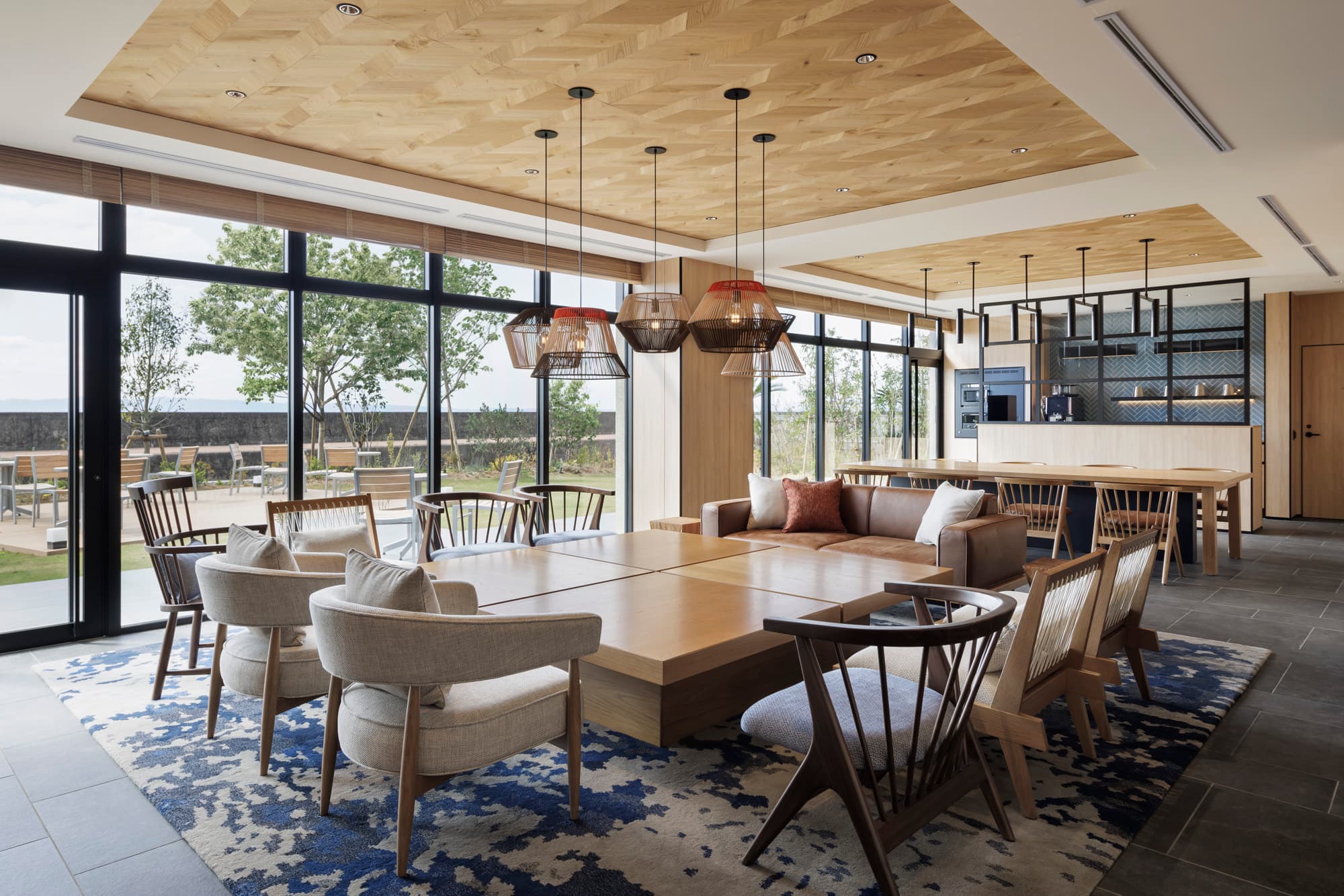 Lounge: A relaxing lobby lounge.