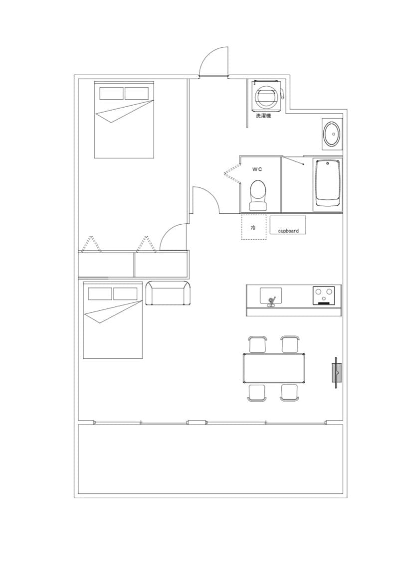 Ocean front floor plan 2