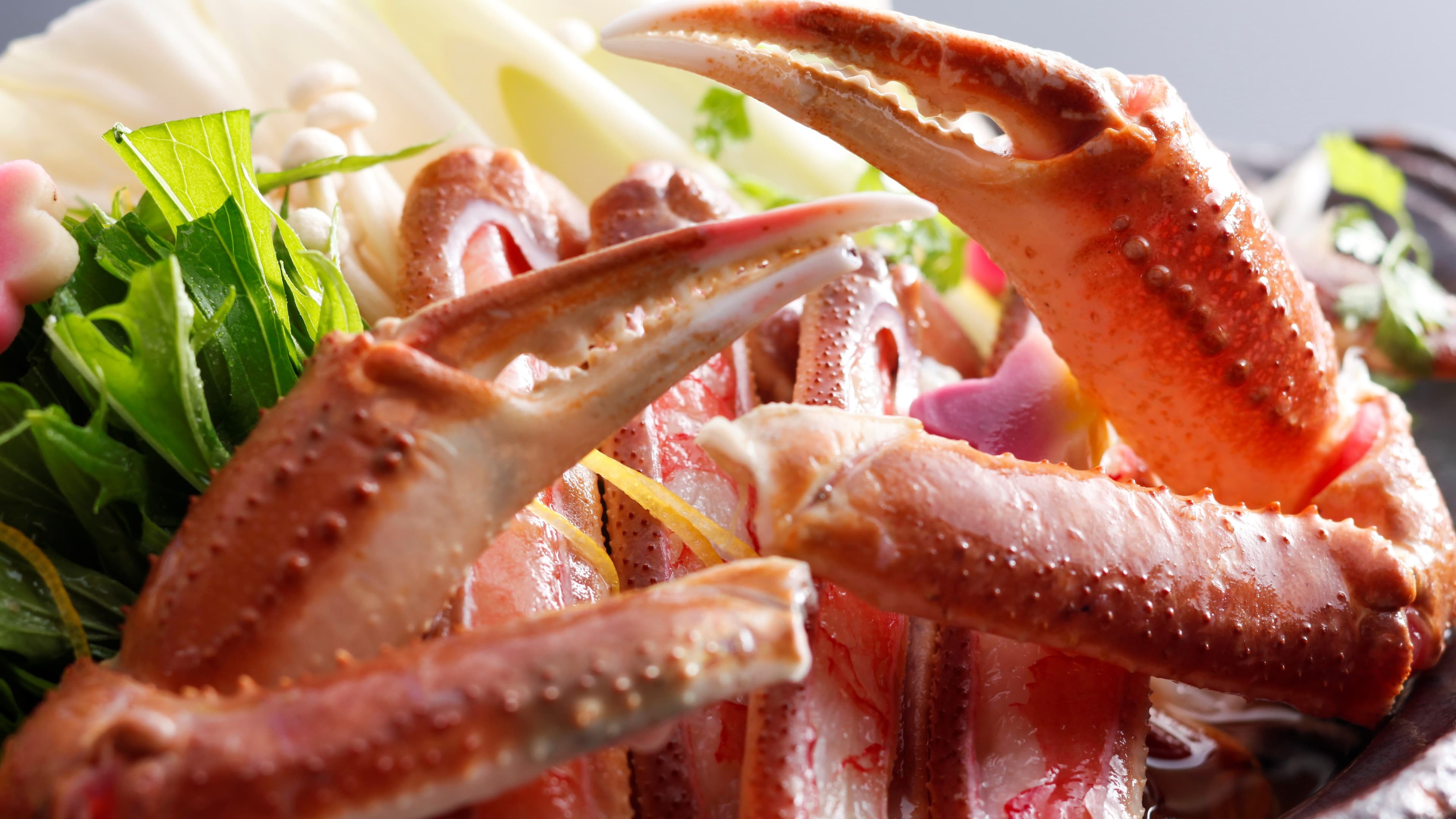 Crab sukiyaki (image) The winter delicacy is definitely crab sukiyaki!