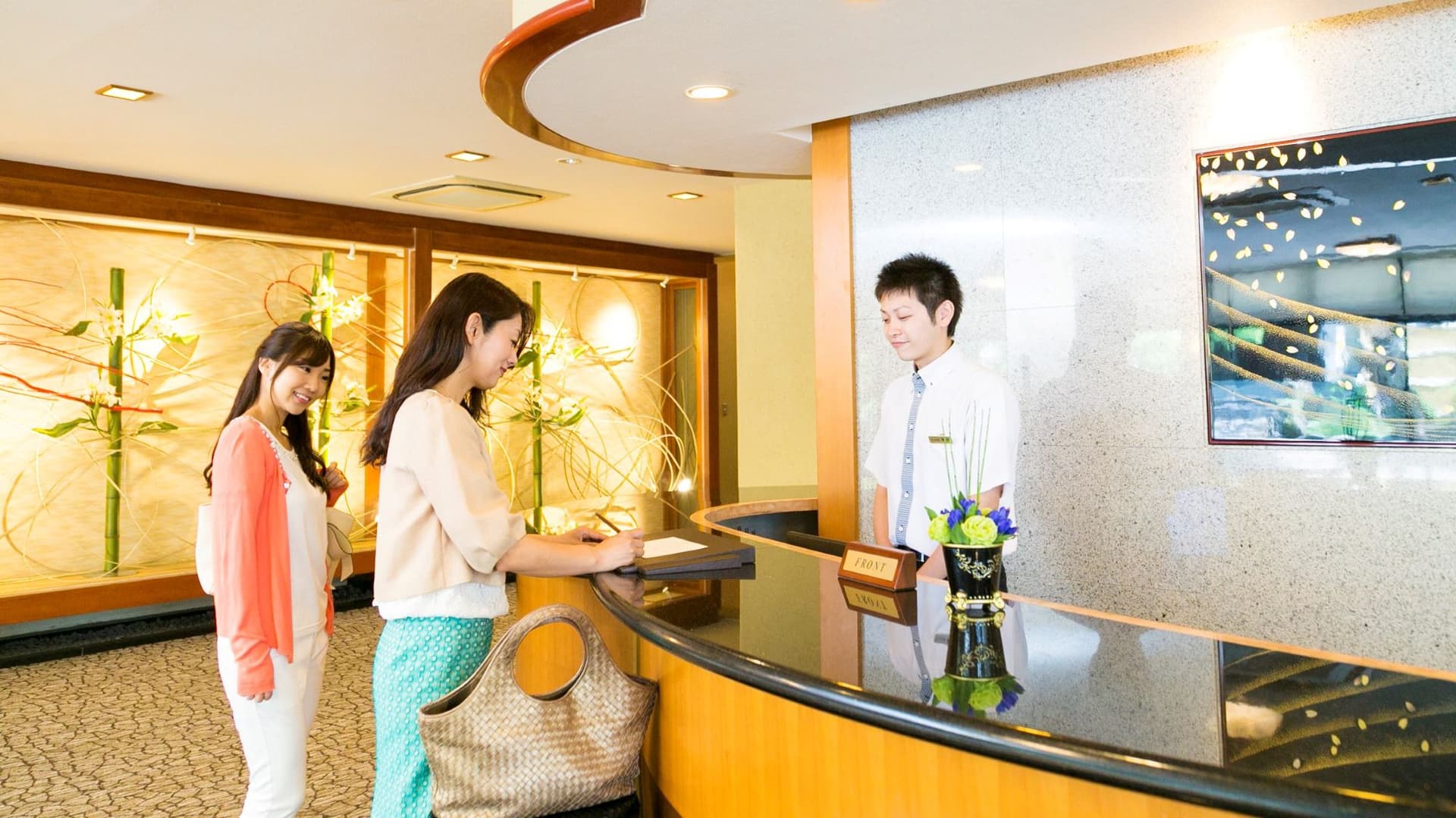 Check-in scenery