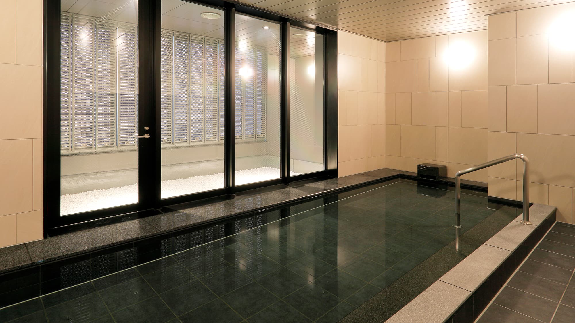 Gender-separated public bath