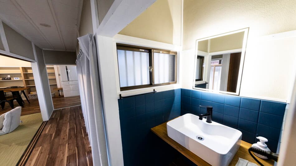 The washroom space is easy to use, so you can prepare in the morning with peace of mind.
