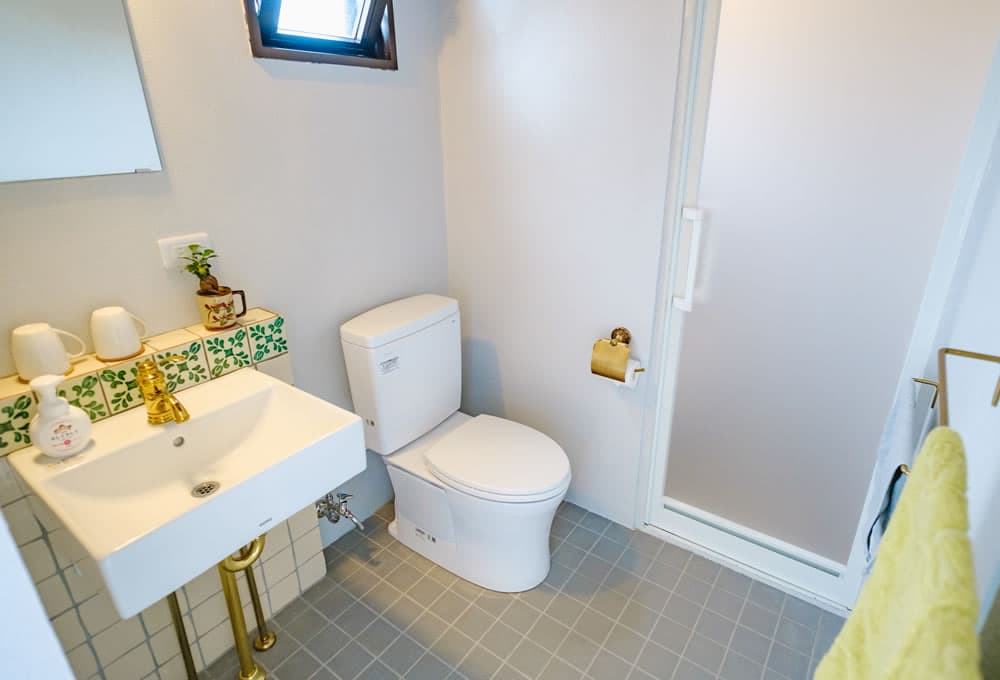 Bathroom and toilet
