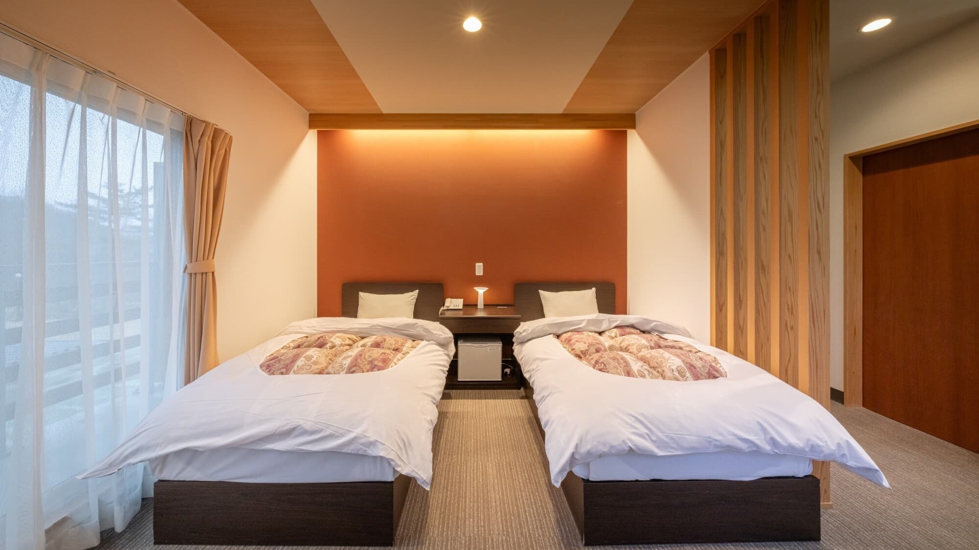 [Twin Western-style room] A room with a high level of privacy and a calm atmosphere.