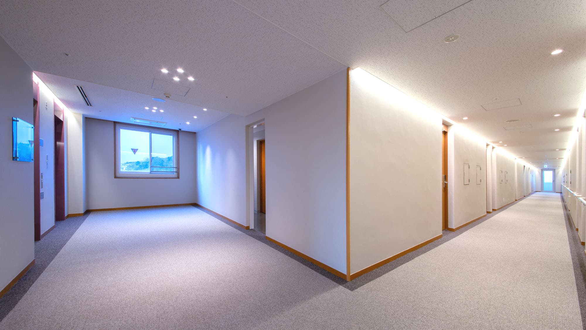[Kuji Sunpia Hitachi] Corridor (hotel building)