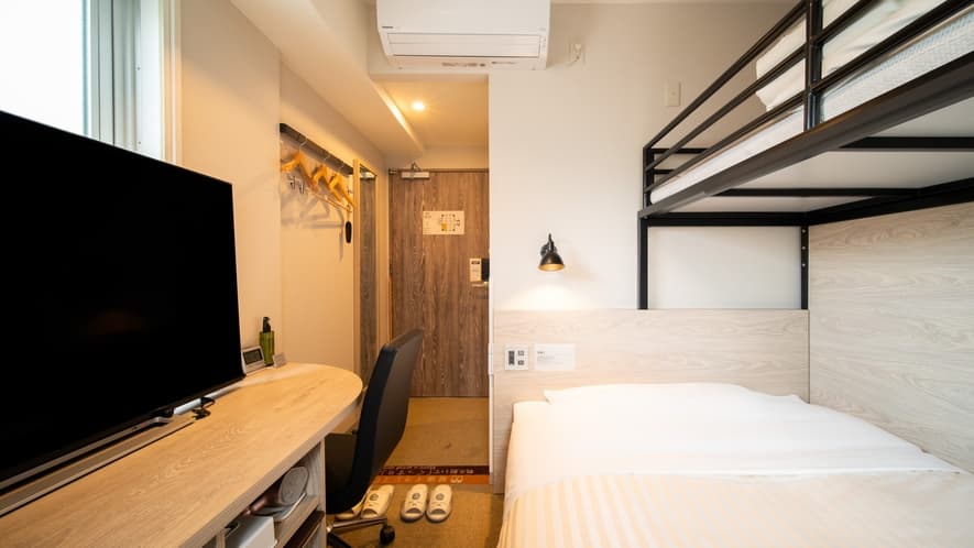Rooms with a loft bed
