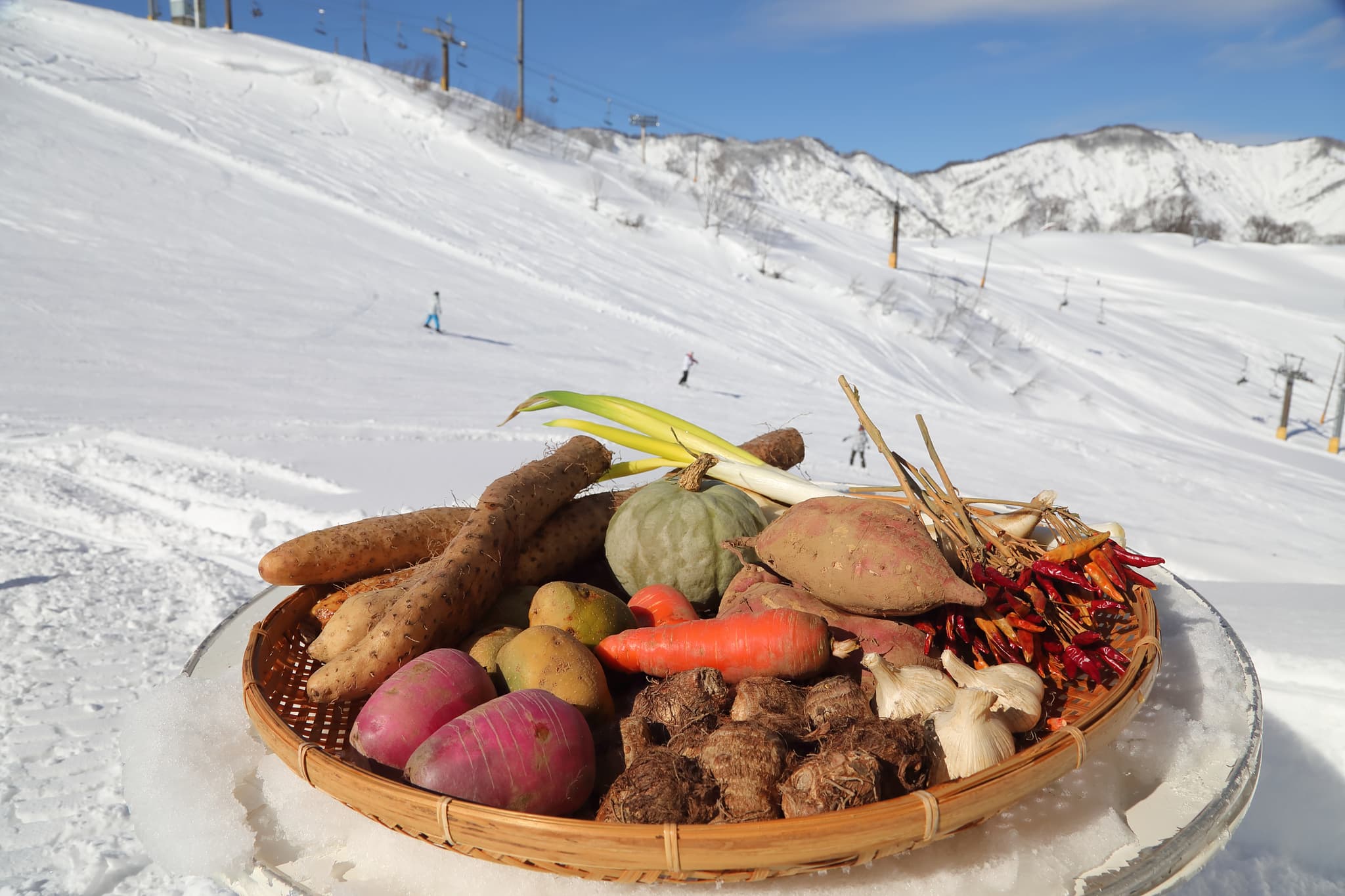 ・ We use our proud homemade vegetables for our meals.