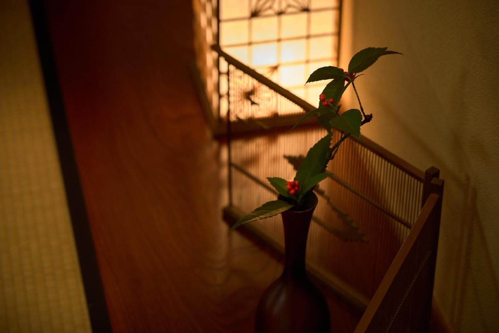 Japanese-Western room with open-air bath, Wakamurasaki