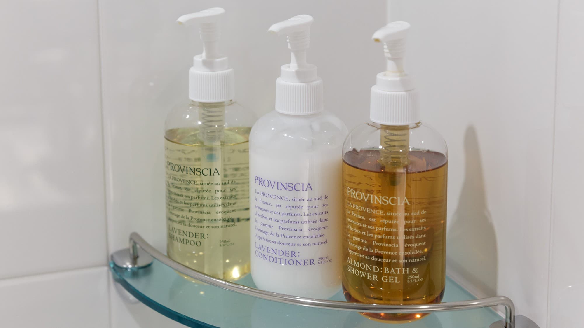 Provancia (shampoo, conditioner, body soap)