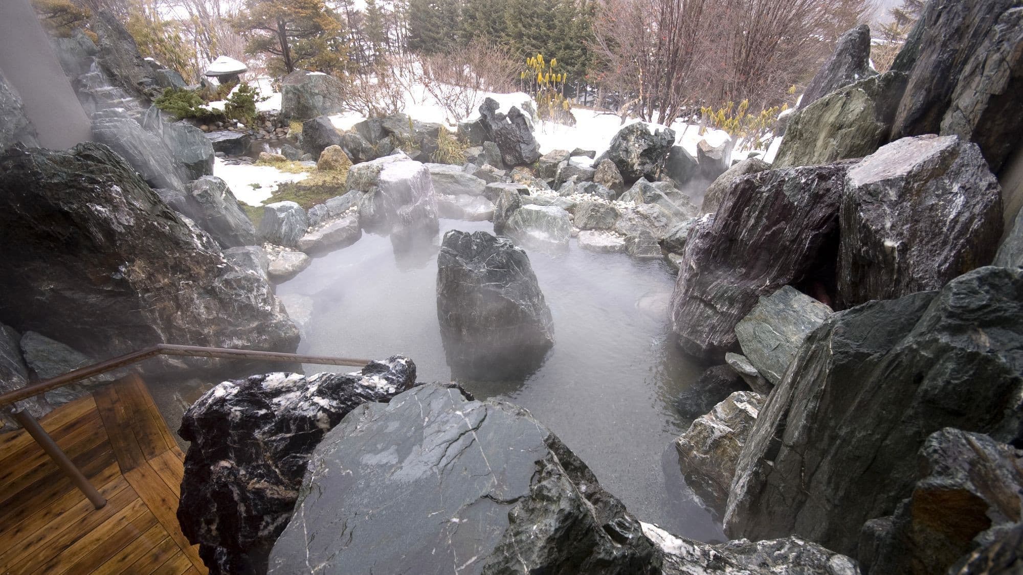 Own-source hot spring