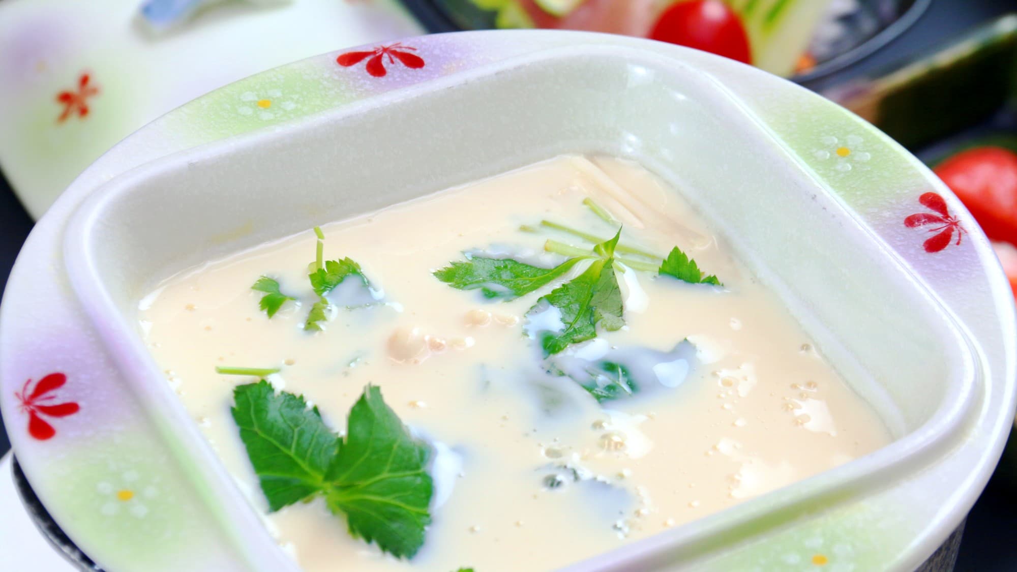 [Breakfast] Smooth tofu made from soy milk