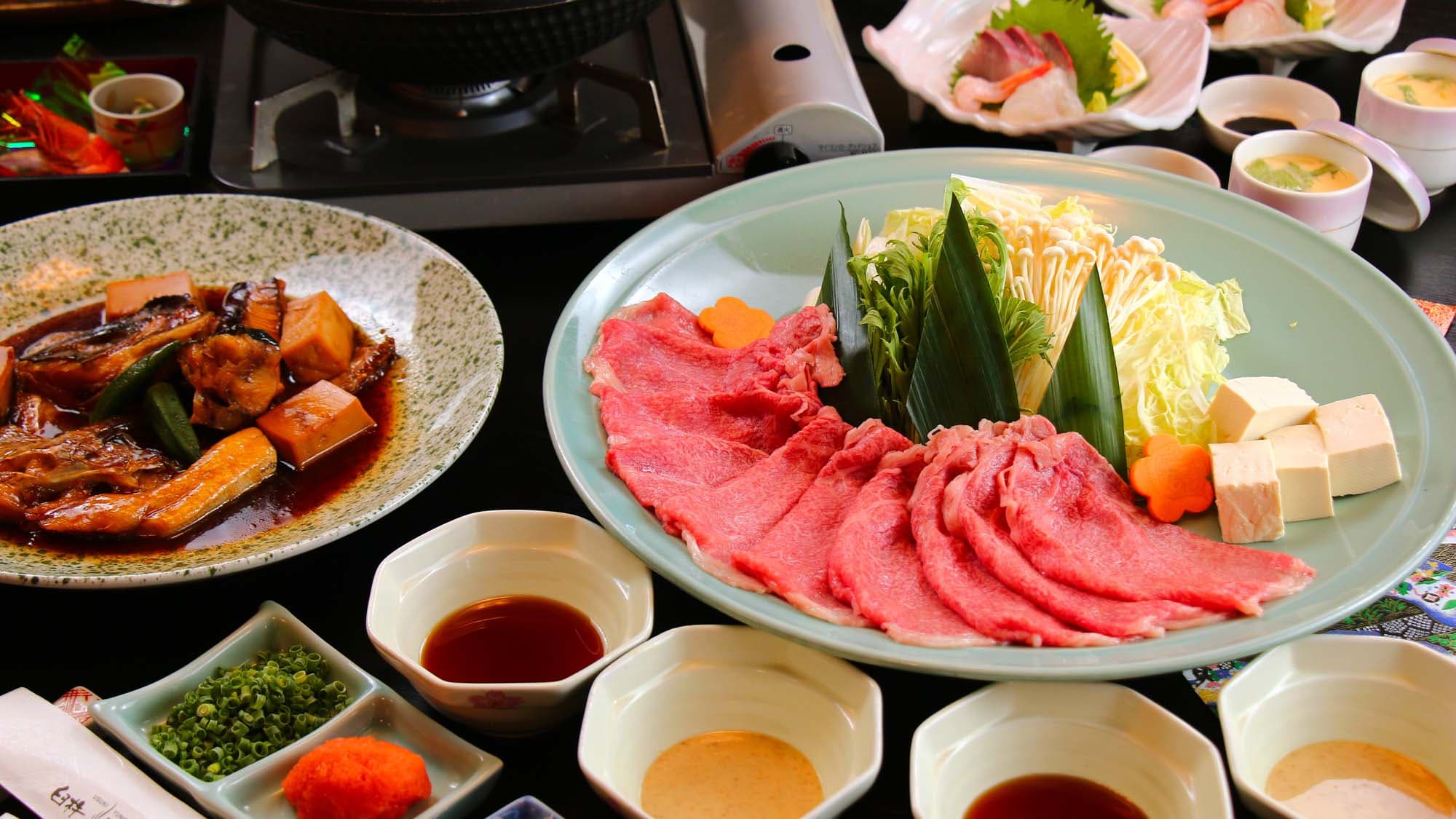 <Bungo Beef Shabu-shabu> It stands out for its rich flavor, melt-in-your-mouth tenderness and deliciousness.