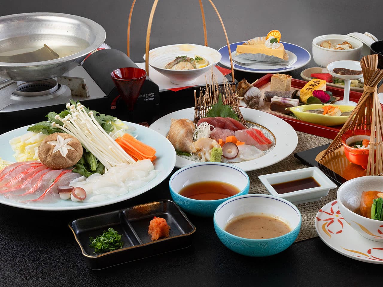 Example of a seafood shabu-shabu plan