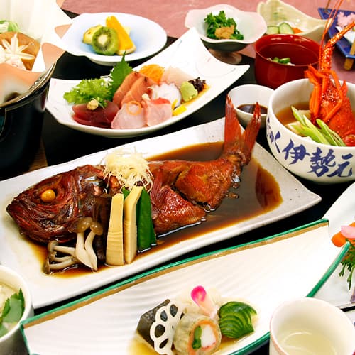 Whole boiled golden-eyed snapper, with a soft texture