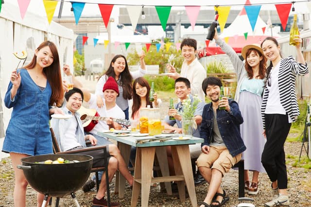 Enjoy a BBQ with your friends.